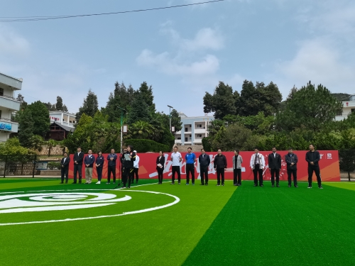 中国女足主题球场落地石林17