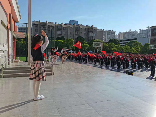 我向党旗敬个礼