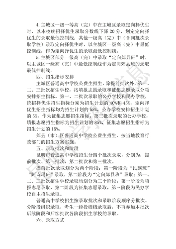 昆明市2024年高中阶段学校招生考试信息（三）_01